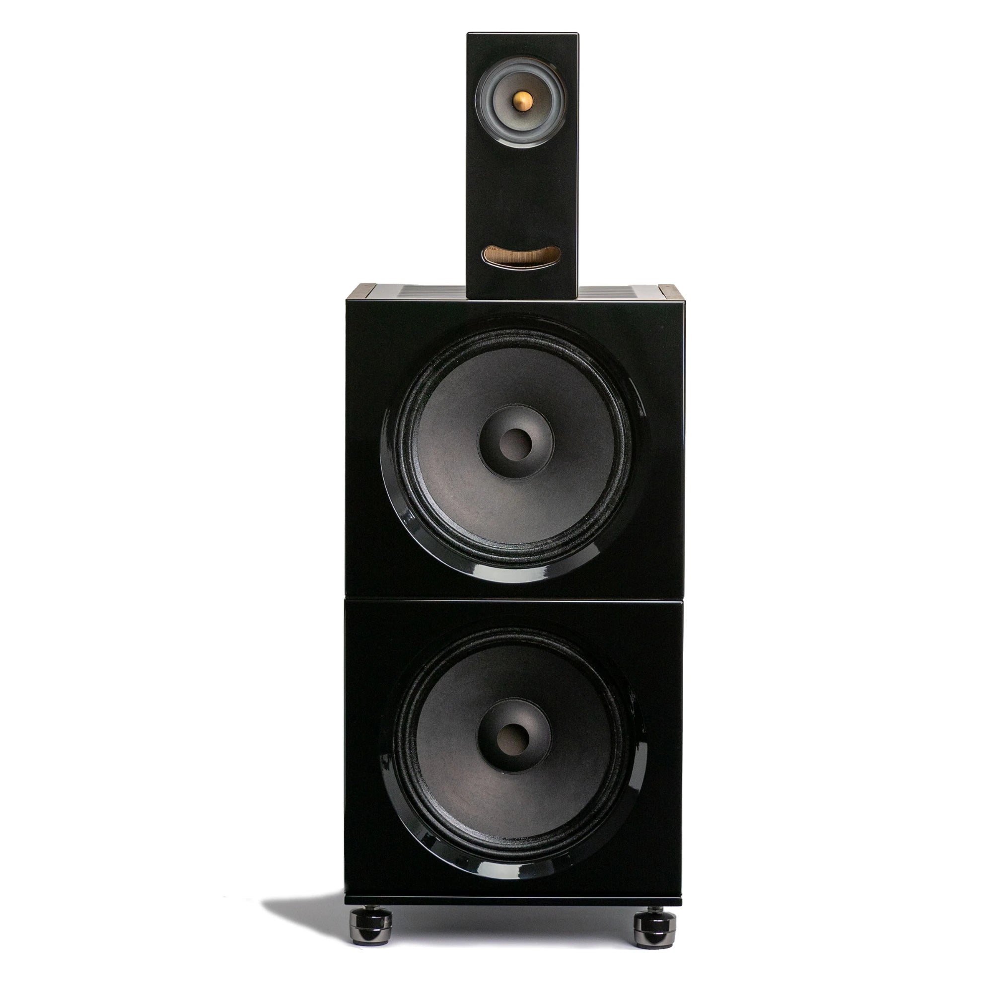 Speaker System Closer Acoustics BLOCKS - 2xBOB+OGY - Black/ Walnut