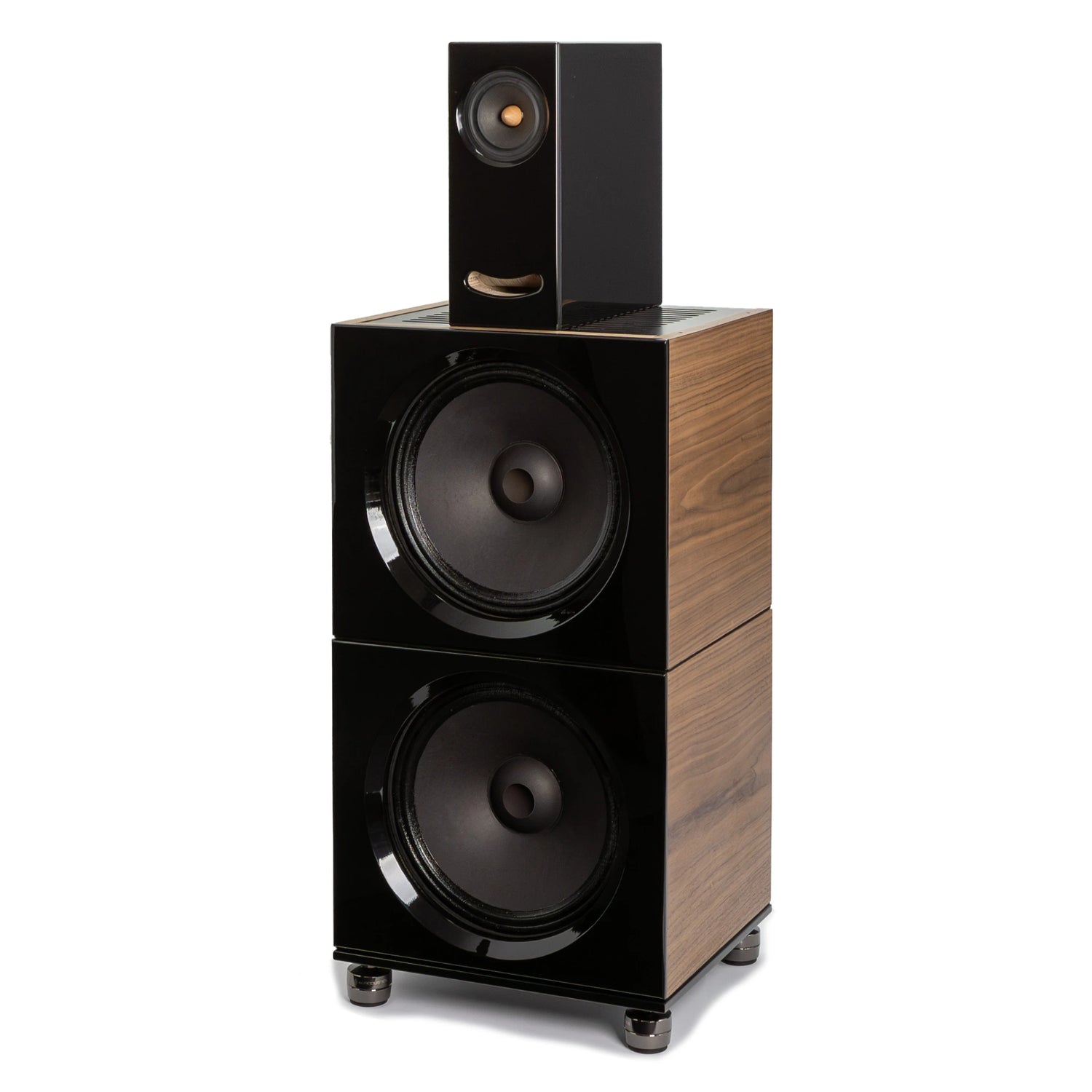 Speaker System Closer Acoustics BLOCKS - 2xBOB+OGY - Black/ Walnut