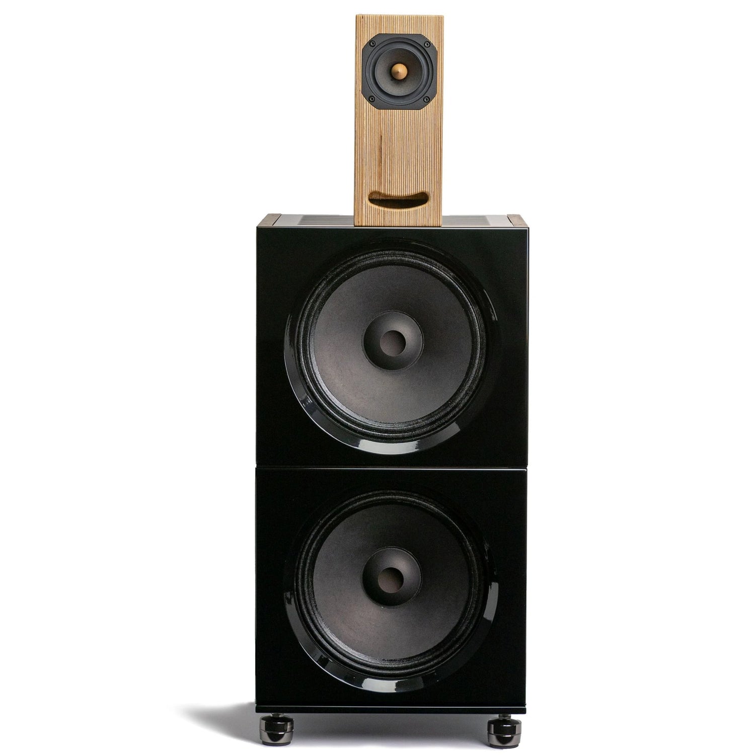 Speaker System Closer Acoustics BLOCKS - 2xBOB+OGY - Black/ Walnut