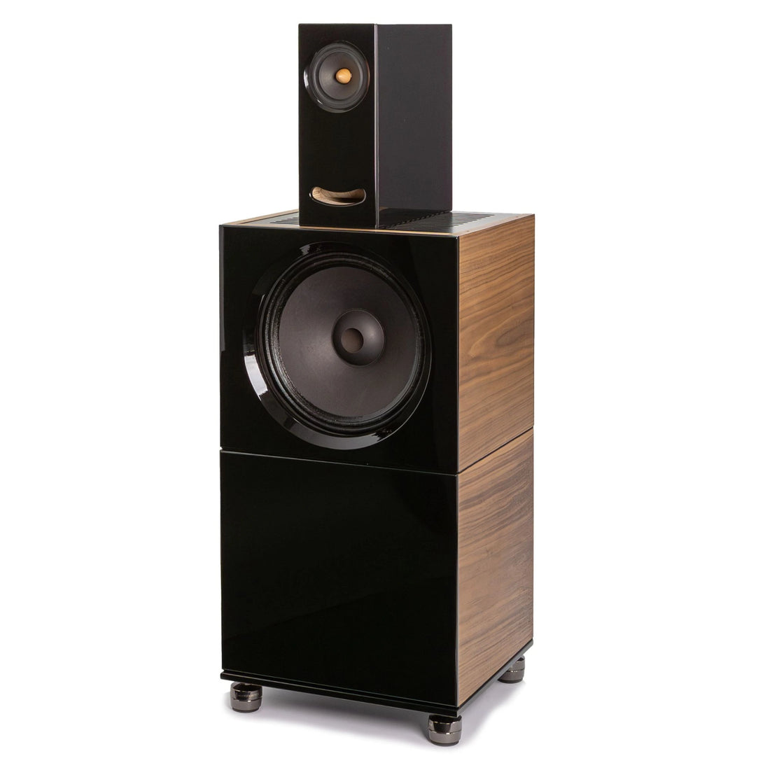 Speaker System Closer Acoustics BLOCKS - BOB+OGY+BLANK - Black/ Walnut