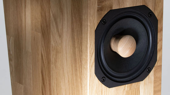 big speaker in wood